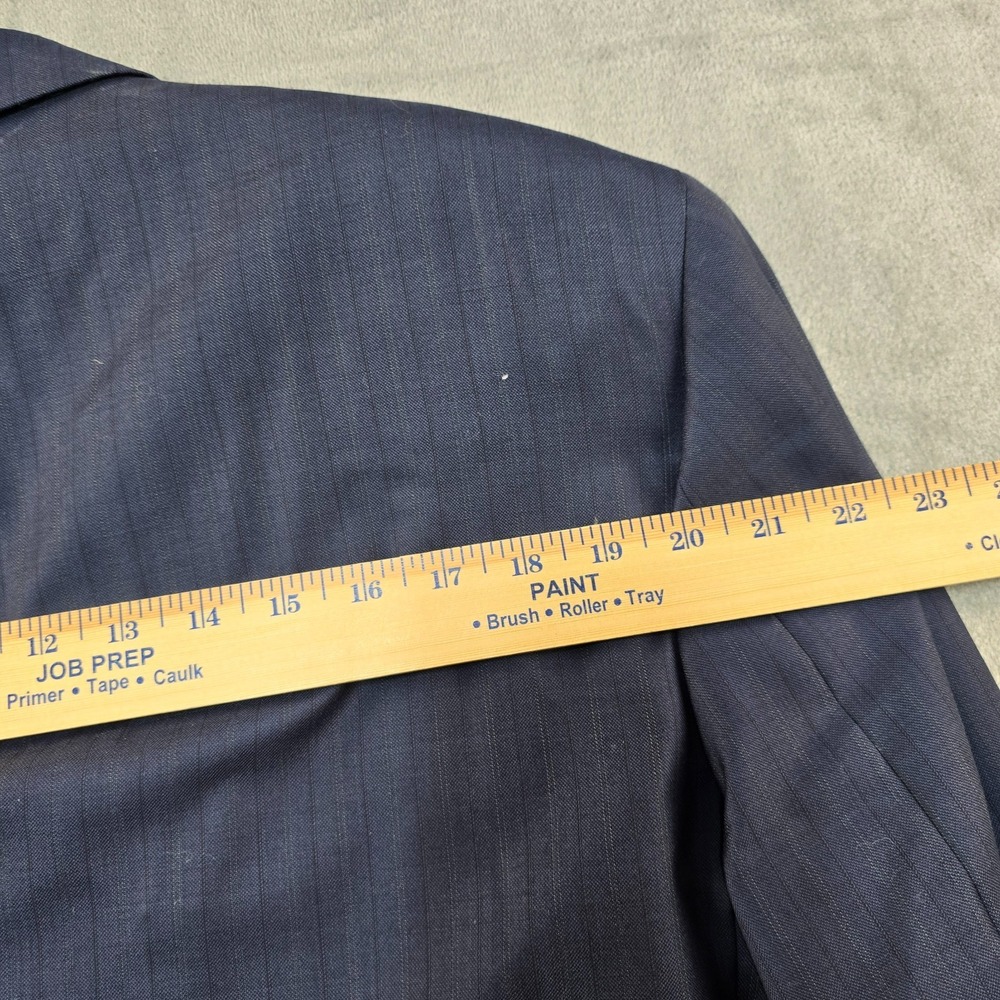 Peter Millar Blazer Jacket Sports Coat Mens‎ 48 Navy Blue 100% Wool Flaw Stain - Picture 15 of 15